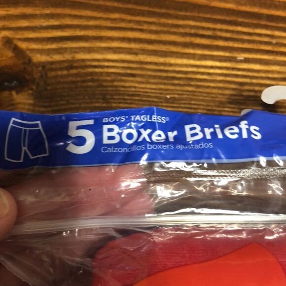 NWT Hanes 5 pair Boys tagless  Boxer Briefs XL - Picture 4 of 5